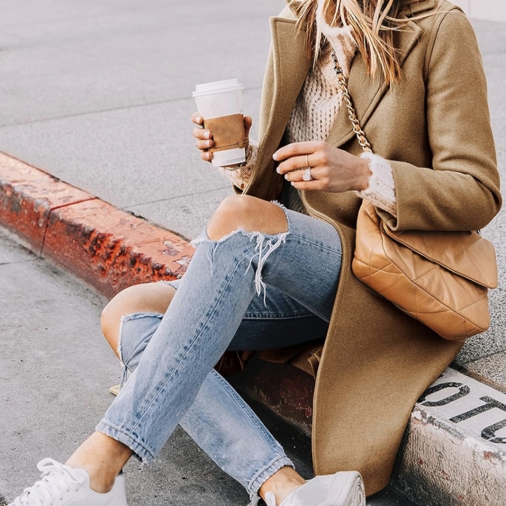New without tags! Camel color Pea Coat